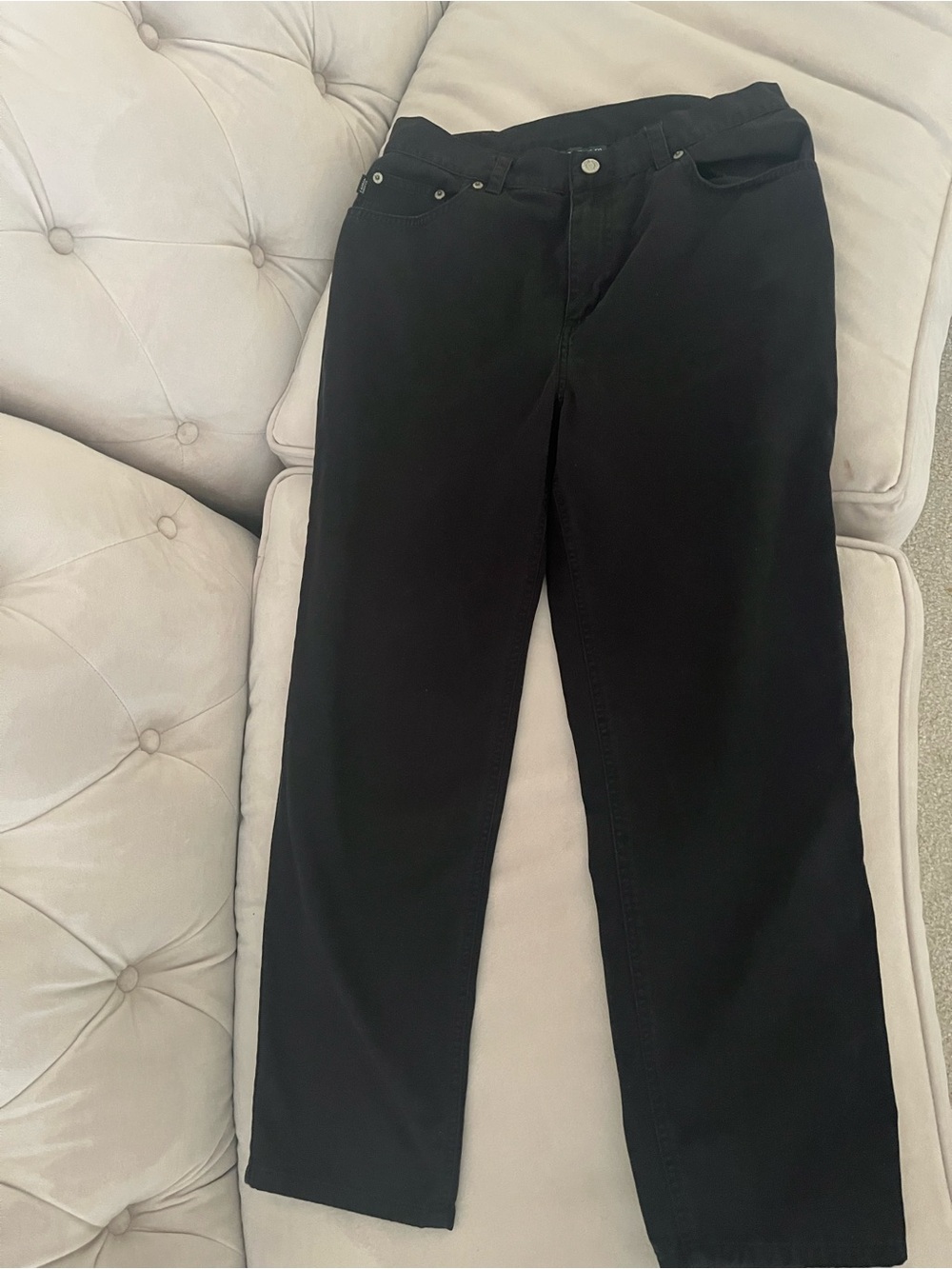 Lauren Jeans Co. Ralph Lauren Women's Petite Black Boot Cut Jeans Size 10P